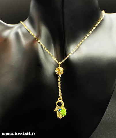 Chain with Hamsa Hand Pendant