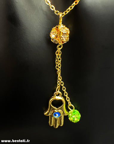 Chain with Hamsa Hand Pendant