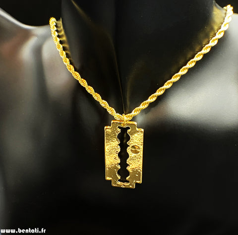necklace with blade pendant