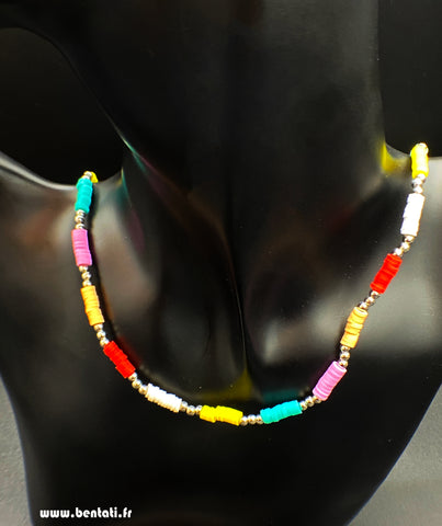 Kids necklace with colored beads