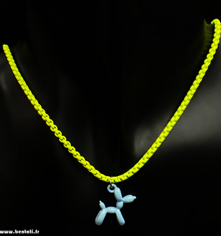 Dog Pendant, Balloon Dog Necklace,