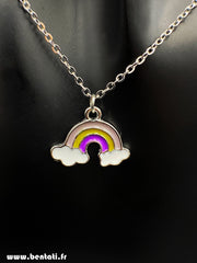 Rainbow design necklace