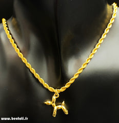 Dog Pendant, Balloon Dog Necklace,