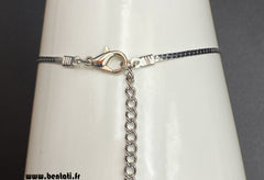 chain anklet with snake