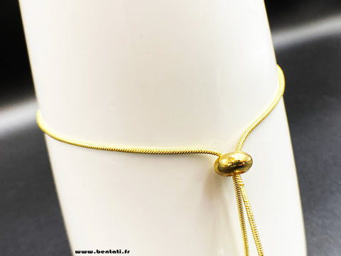 chain anklet with snake