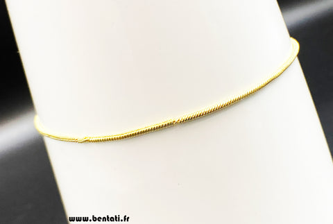 chain anklet with snake