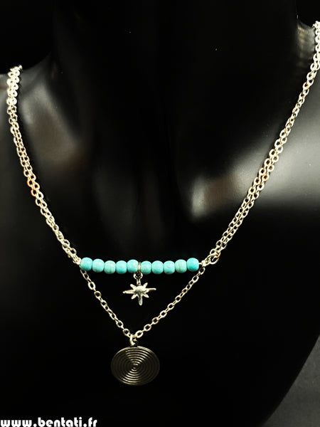 Chain necklace with pearls
