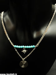 Chain necklace with pearls