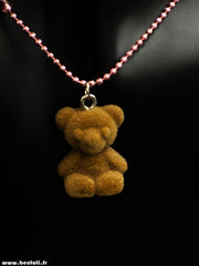necklace with bear pendant