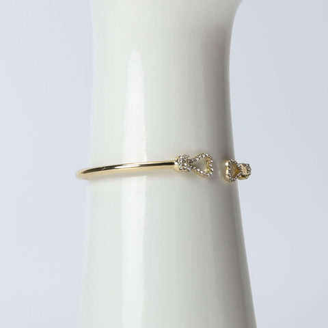Golden bangle with stone for women's accessories by Bentati fashion Dubai