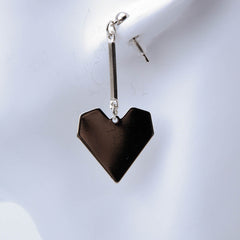 Golden heart pendant earrings for women's accessories by Bentati Fashion Dubai