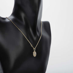Golden moon design pendant necklace for women's accessories by Bentati Fashion Dubai