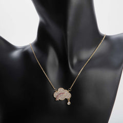 Golden rainbow cloud chain necklace for women's accessories by Bentati Fashion Dubai