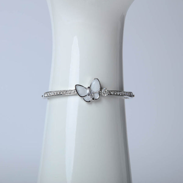 Butterfly Bangle With Crystal