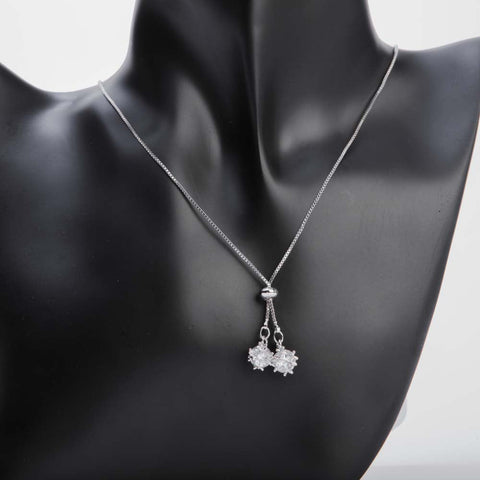Silver chain necklace for women's accessories by Bentati Fashion Dubai