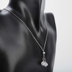 Silver chain necklace for women's accessories by Bentati Fashion Dubai