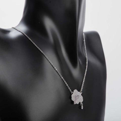 Silver rainbow cloud necklace for women's accessories by Bentati Fashion Dubai