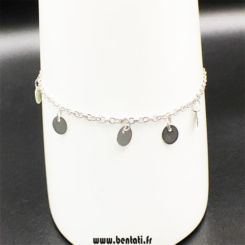 anklet bentati in golden and silver colors