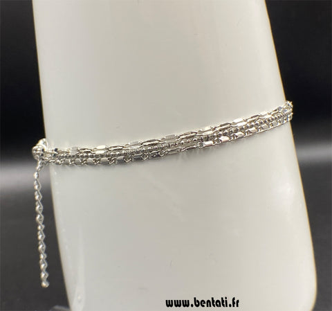 Three chains anklet